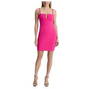 EXPRESS Fuchsia V-Wire Sleeveless Mini Sheath Dress XS NWT